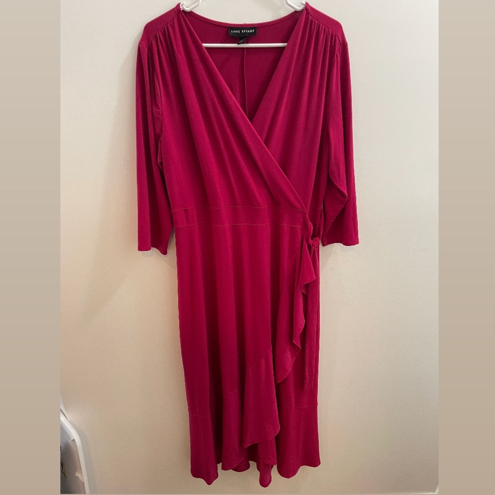 Fuchsia VGUC Lane Bryant Dress